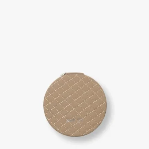 Round Silver Quilt Zip Smykkeskrin DAY ET DK