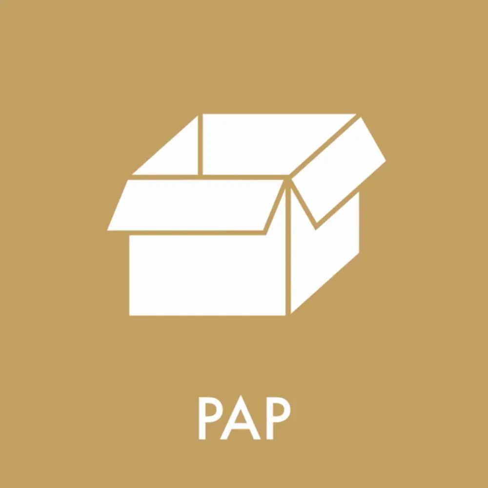 Piktogram Pap 12x12 cm, 1 stk.