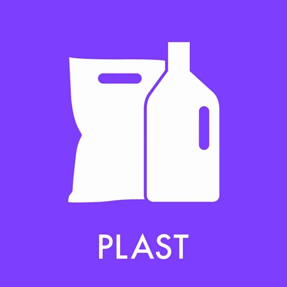 Piktogram Plast 12x12 cm, 1 stk.