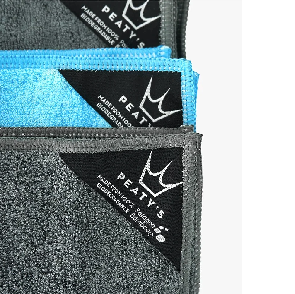 PEATY'S BAMBOO BICYCLE CLEANING Micro Fibre Towel Kit (3 stk.)