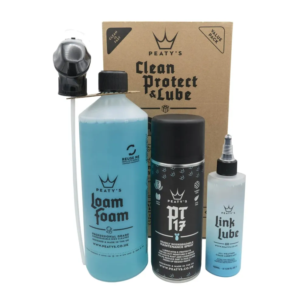 Vedligeholdelsessæt PEATY'S WASH PREVENT LUBRICATE STARTER PACK