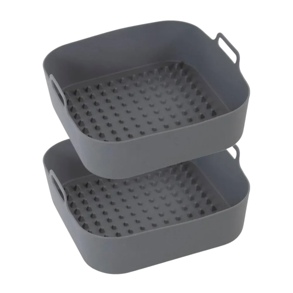 Airfryer Silikoneform, firkantet 22x22cm - 2 stk