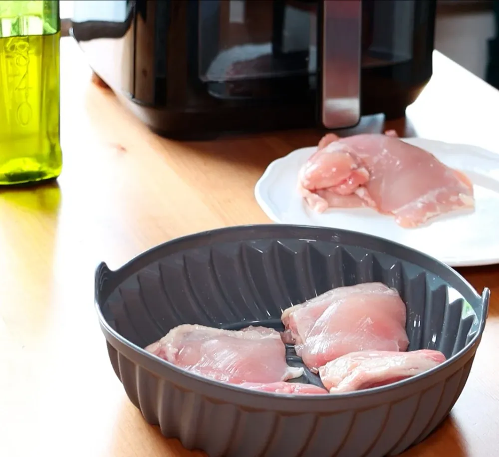 Airfryer Silikoneform, rund Ø22cm