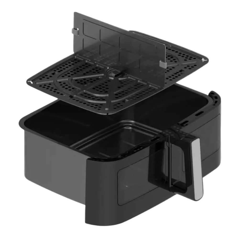 10,5 Liters Kurv til Dual Zone Airfryer 9L, Sort