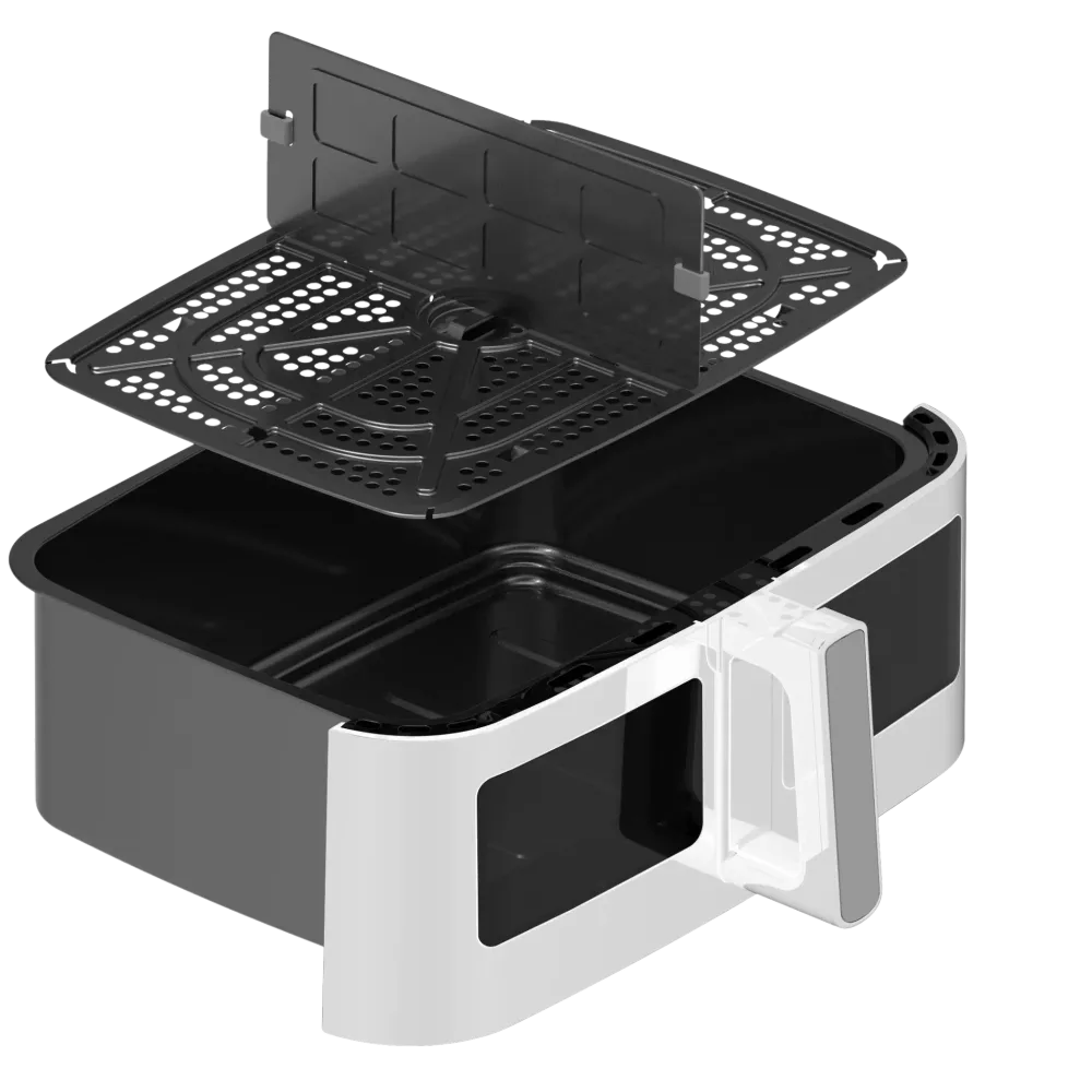 10,5 Liters Kurv til Dual Zone Airfryer 9L, Hvid