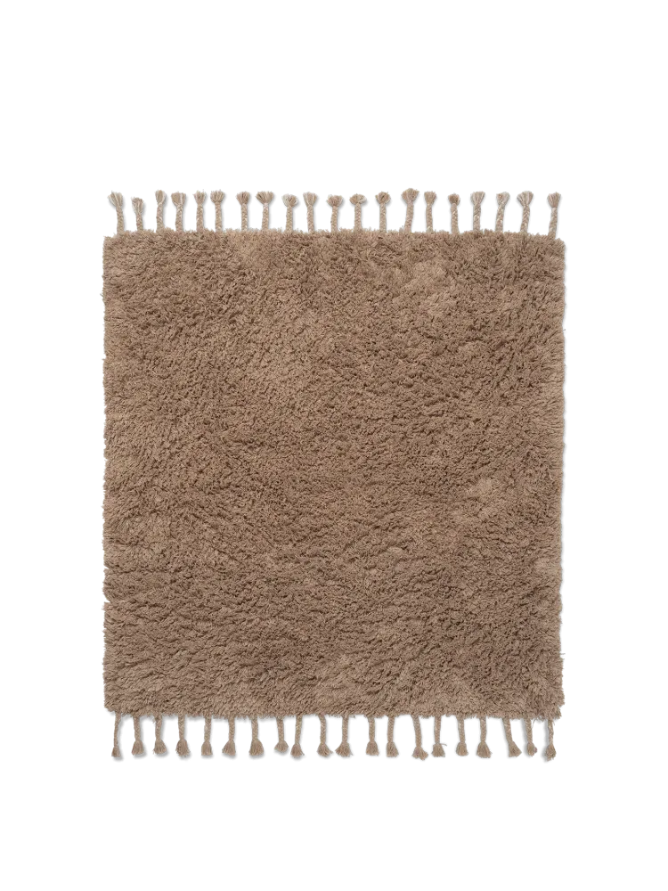 Amass Long Pile Rug - White Pepper