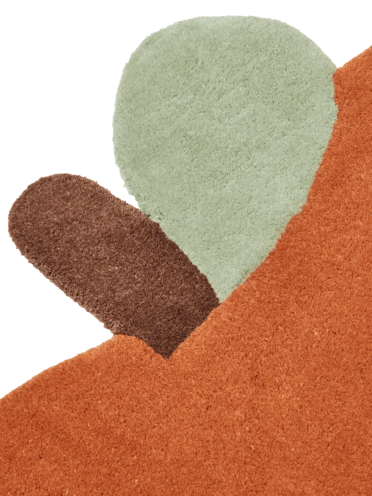 Apple Tufted Rug - Brown Clay