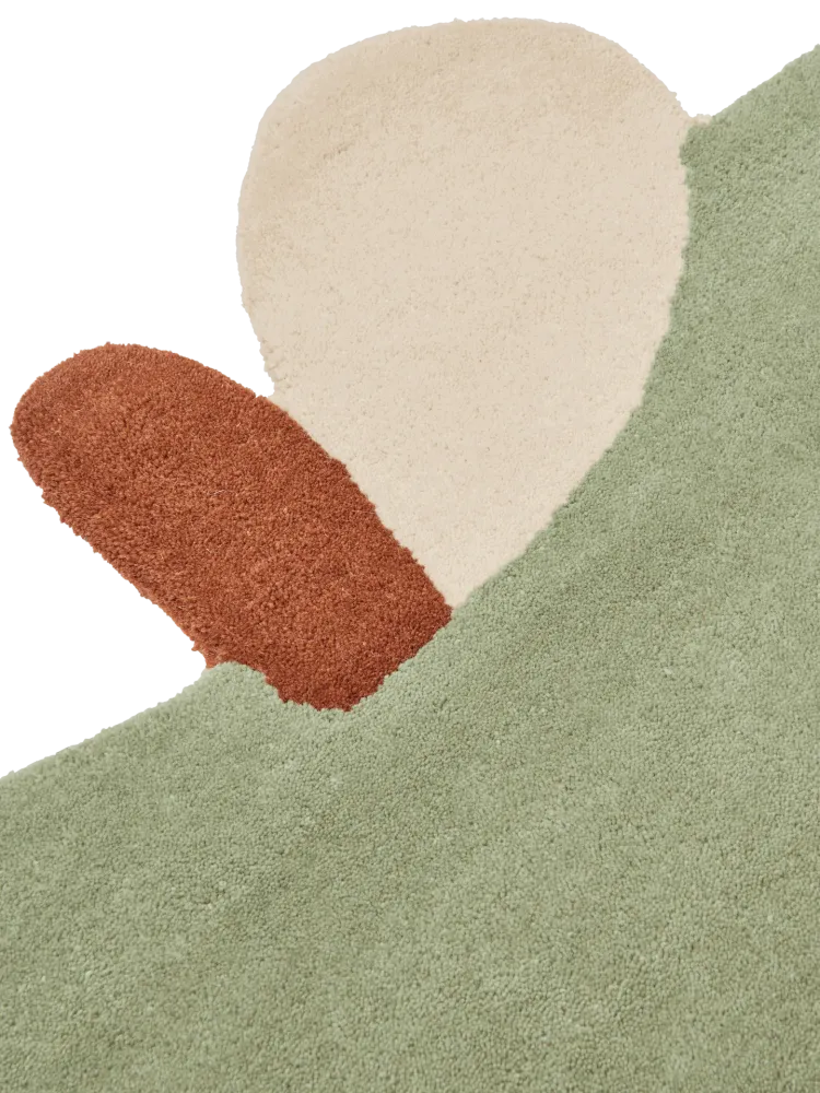 Apple Tufted Rug - Tea Green