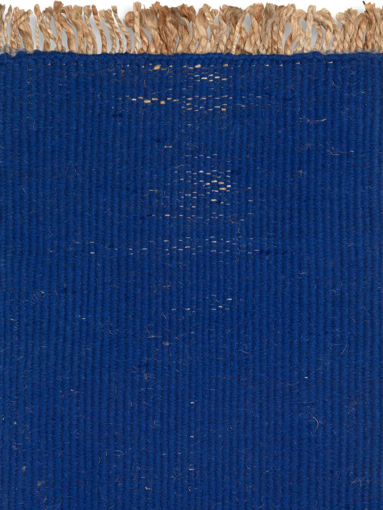 Block Mat - Bright Blue/Natural