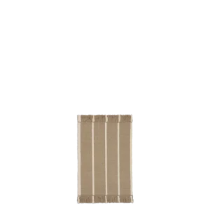Calm Kelim Mat - Dark Sand/Off-White