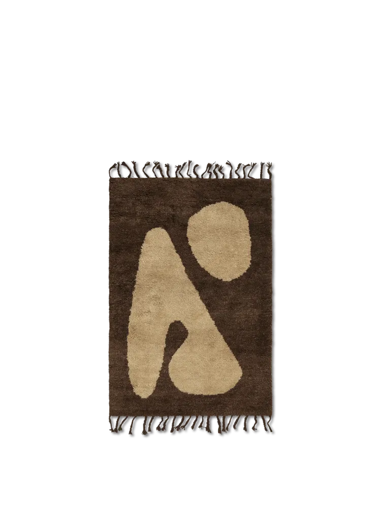 Abstract Rug - Brown/Off-white 80 Ferm Living - DK