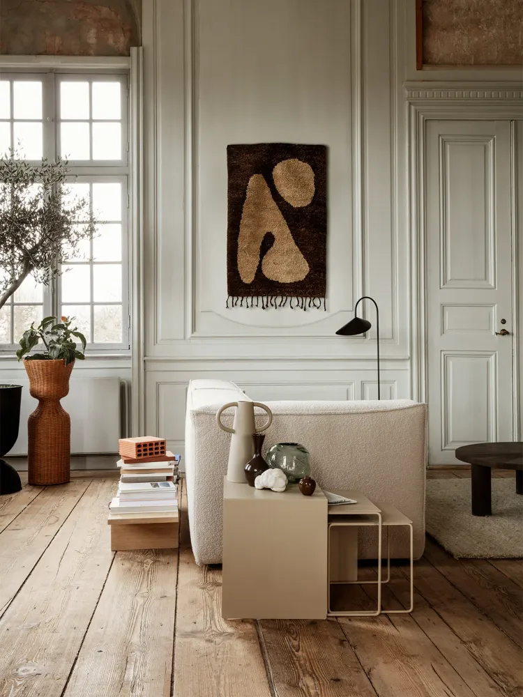 Abstract Rug - Brown/Off-white 80 Ferm Living - DK