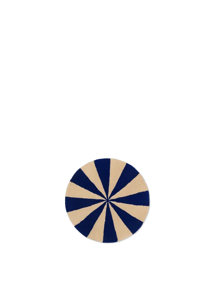 Arch Tufted Rug - Bright Blue/Off-White Oe70 Ferm Living - DK
