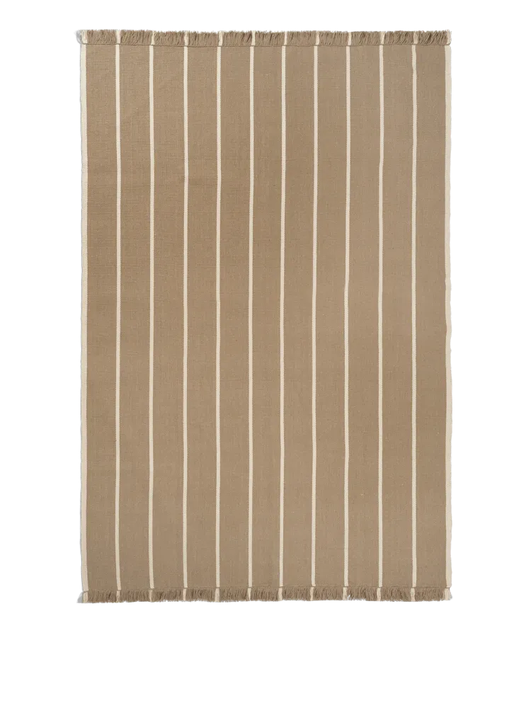Calm Kelim Rug - Dark Sand/Off-White 140 Ferm Living - DK