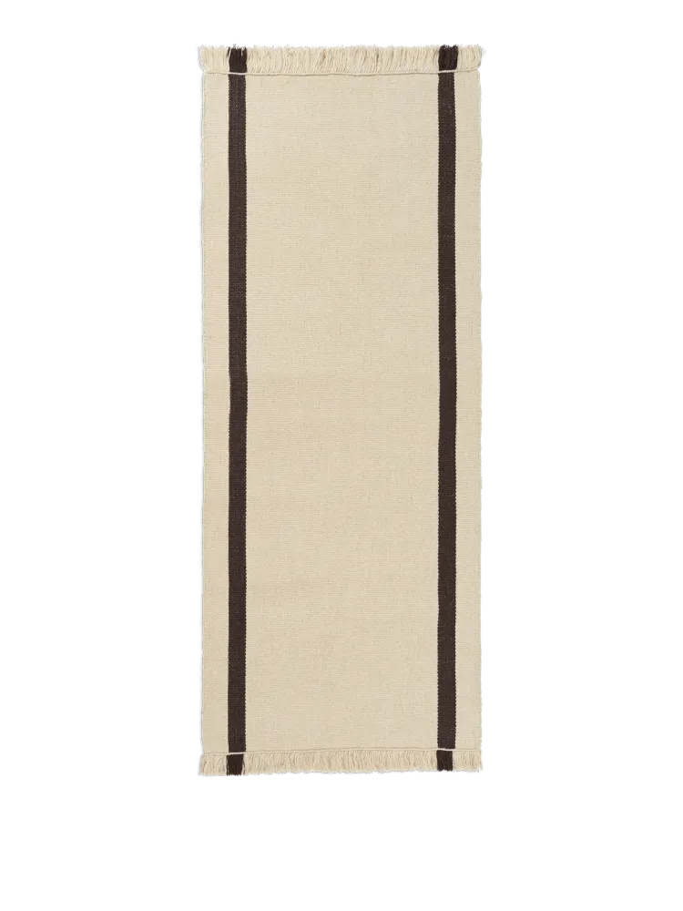 Calm Kelim Runner - Off-White/Coffee Ferm Living - DK