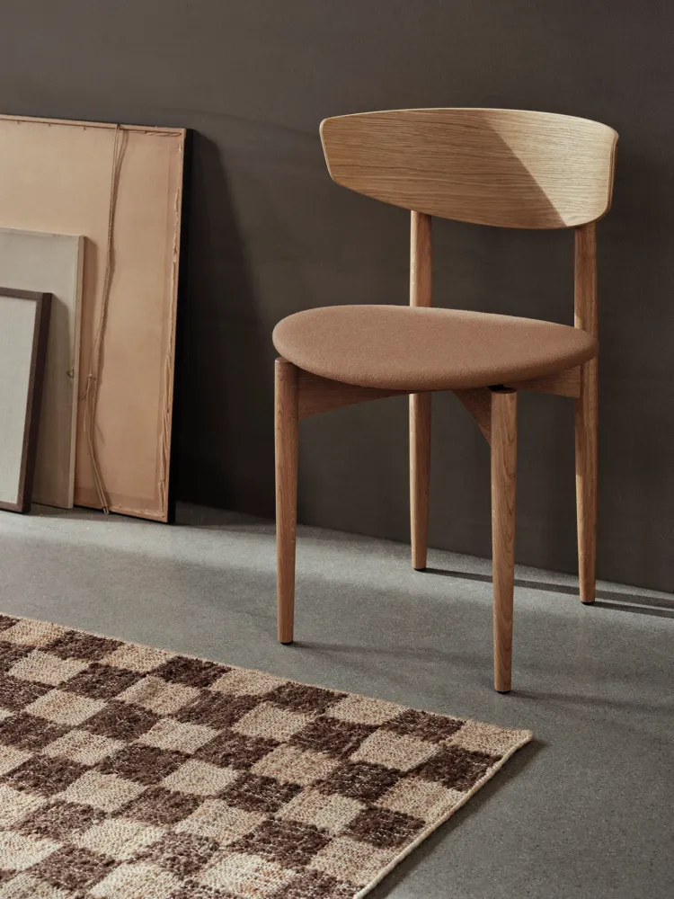 Check Wool Jute Runner - Coffee/Natural Ferm Living - DK