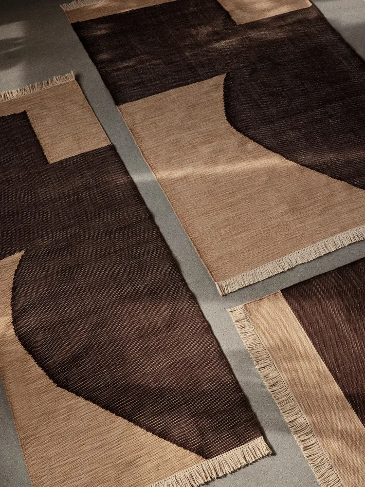 Forene Rug - Tan/Chocolate 140 Ferm Living - DK