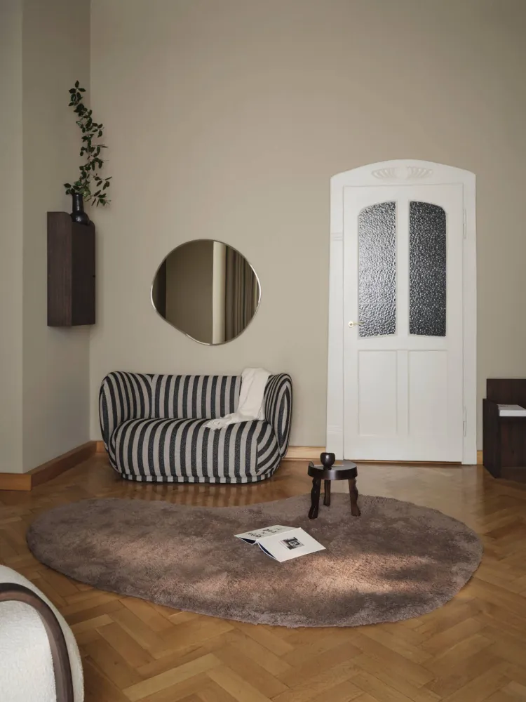 Forma Wool Rug - Large - Ash Brown Ferm Living - DK