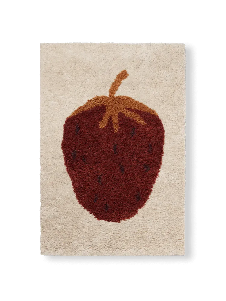 Fruiticana Tufted Strawberry Rug 120 Ferm Living - DK