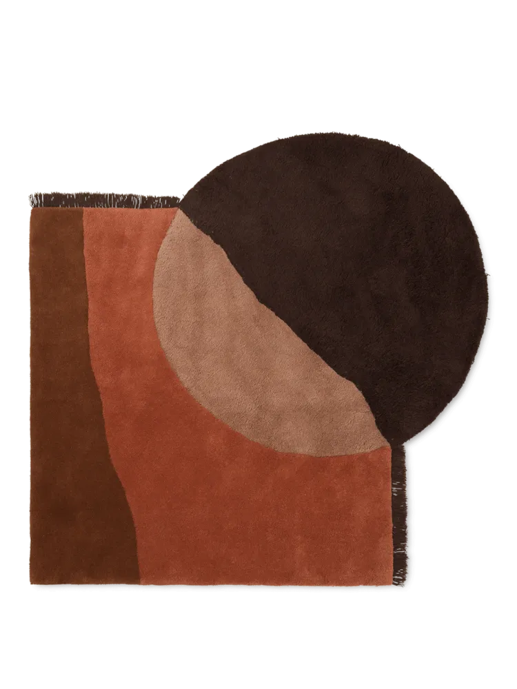 View Tufted Rug - Red Brown Ferm Living - DK