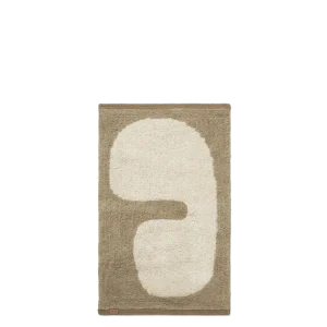 Lay Washable Mat - Dark Taupe/Off-White