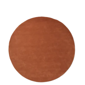Stille Tufted Rug - Round - Red Brown