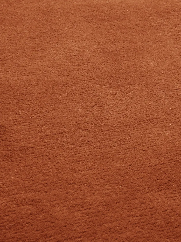 Stille Tufted Rug - Round - Red Brown