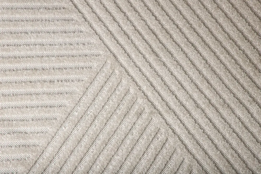 Aron tæppe - Snow Navy Stripe 80x250