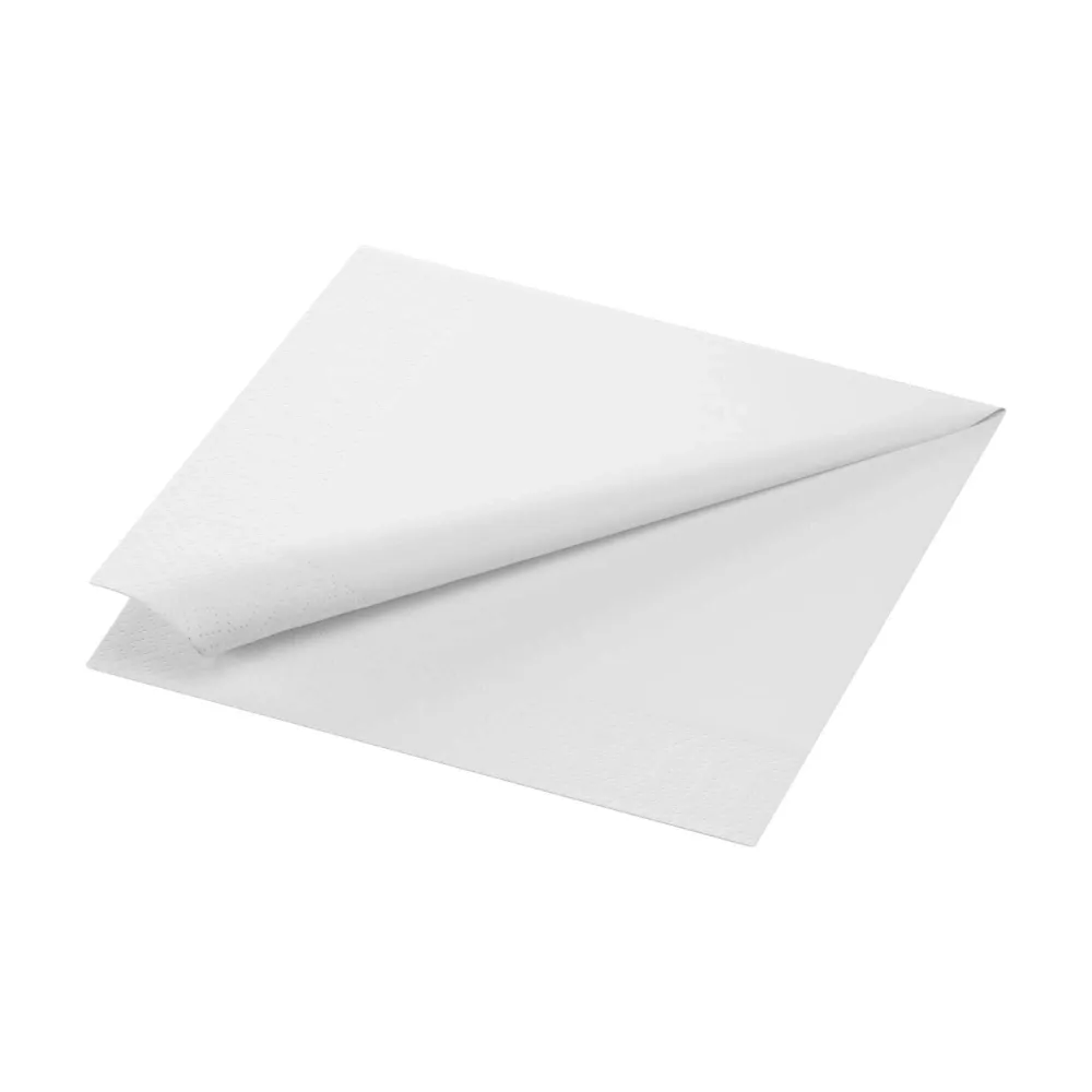Middagsserviet, 1/4 Fold, 3-lags, 40x40, Pearl, Duni ( 125 stk )