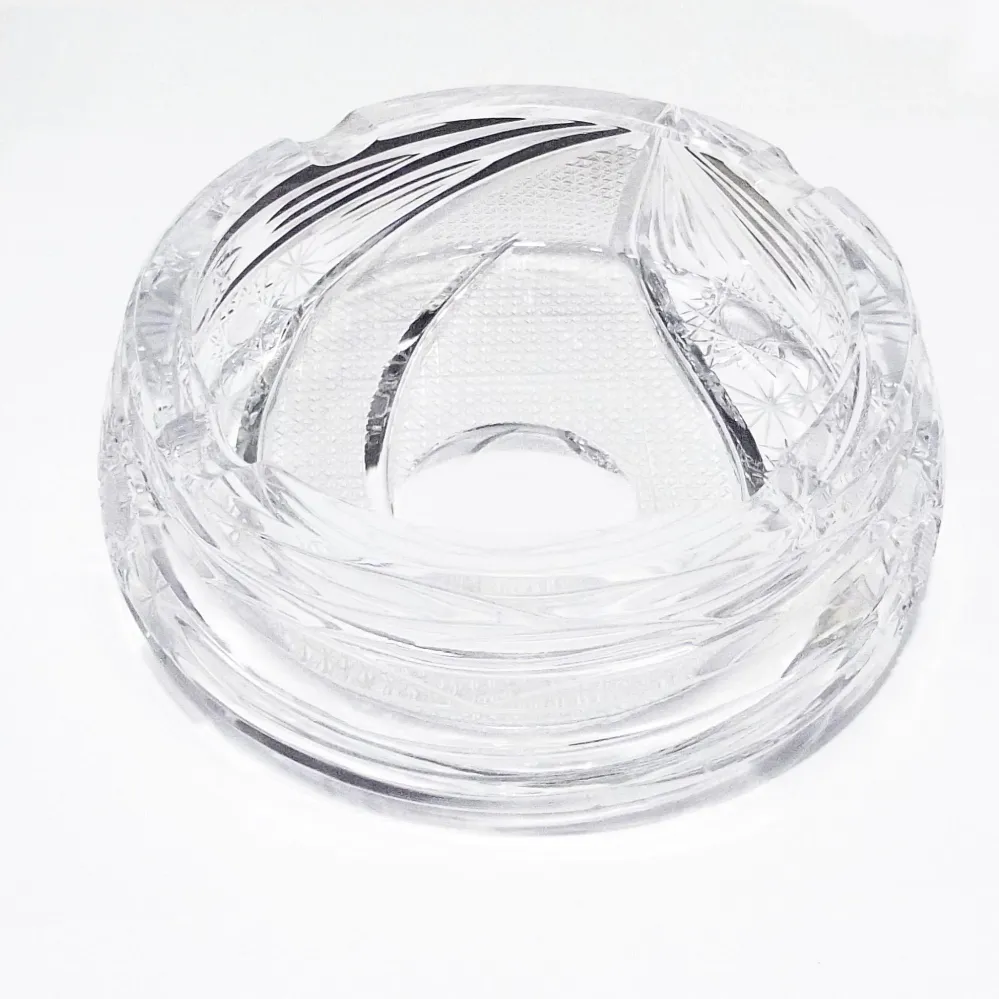 Krystal BOHEMIA Czecoslovakia askebæger 14 cm håndskåret krystal -0246