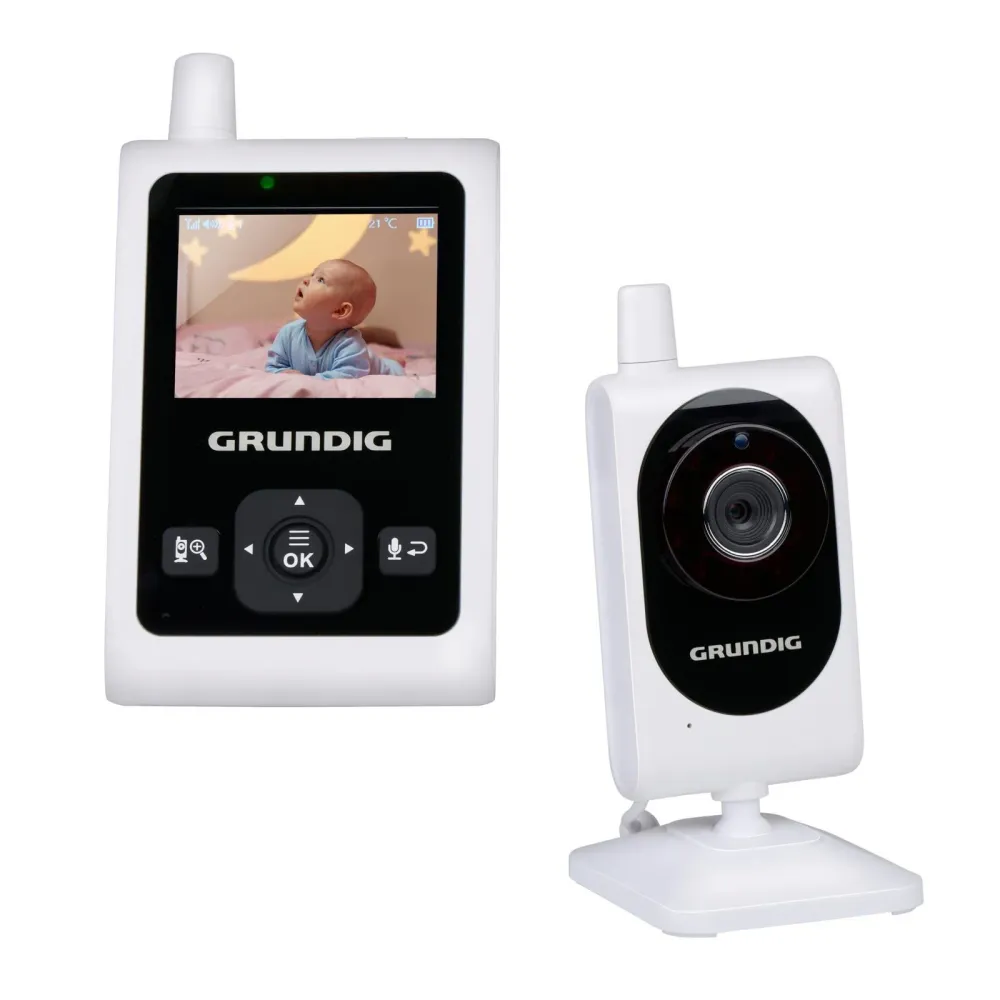Babyalarm med kamera 2,4” – Trådløs baby monitor med nattesyn og Talk-Back
