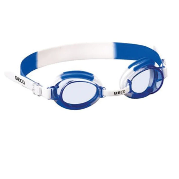 BECO Halifax Svømmebrille Proff. - Hvid/Blå, 8+ år