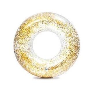 Intex Transparent glitter badering - Guld 1,19m