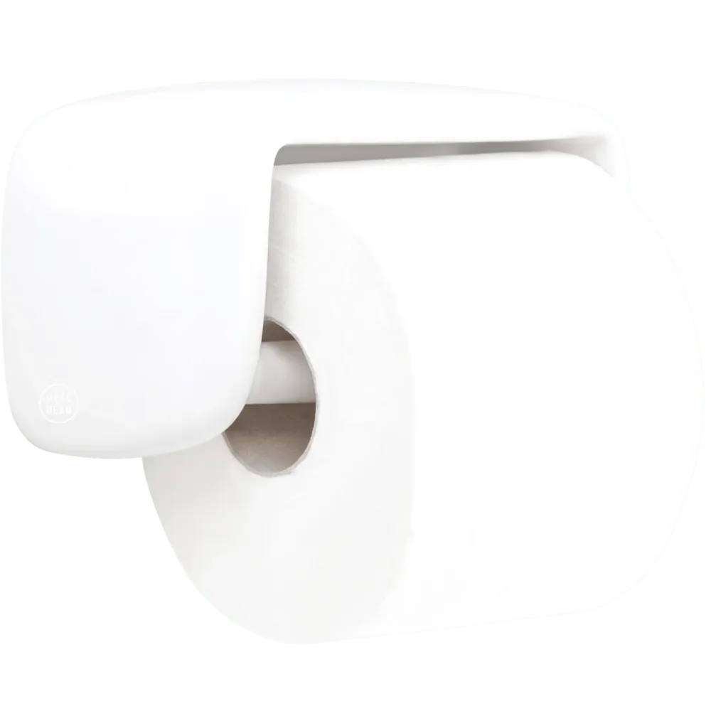 DÆKKET PORCELÆN TOILETPAPIRHOLDER