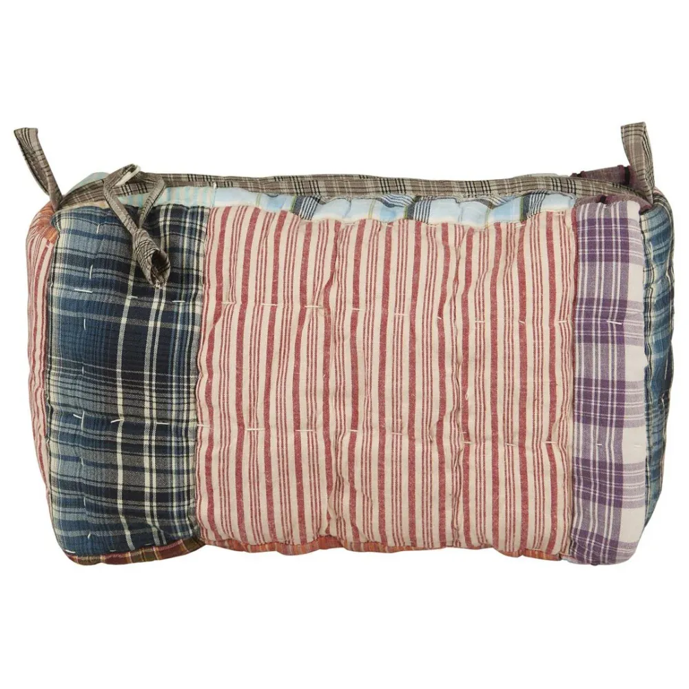 Ib Laursen - Toilettaske UNIKA quiltet patchwork m/indvendige lommer