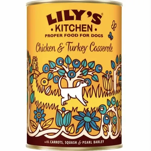 Ovn-sikker Lily´s Kitchen Hundefoder Chicken & Turkey Casserole