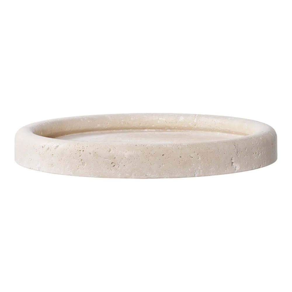 Bakke - Bakke, Travertin, Natur Ø25,5 Cm