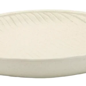 Bakke i creme af polyresin – 33x29x4 cm