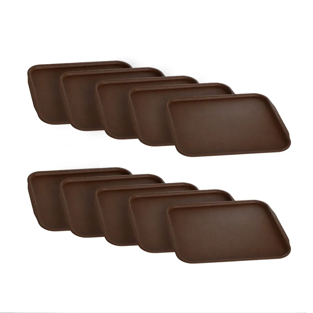 Cafeteria bakke 440 x 320mm - brun