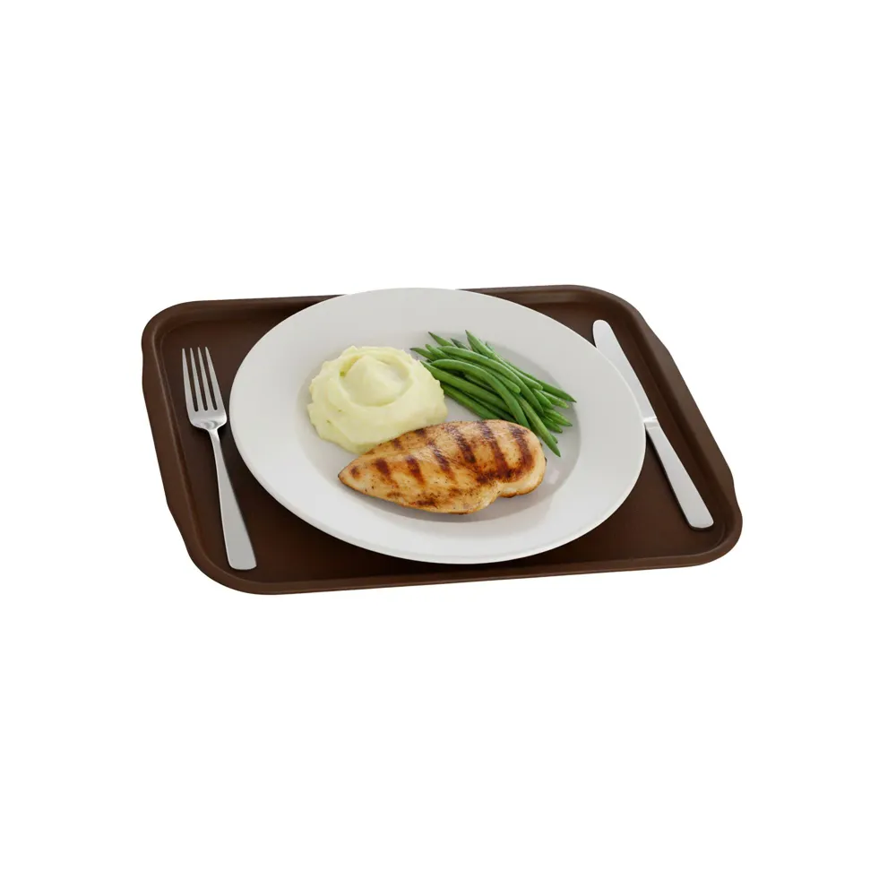 Cafeteria bakke 440 x 320mm - brun