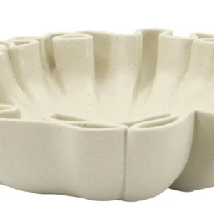 Fad, cremefarvet i polyresin – 30x5x29 7x5 cm