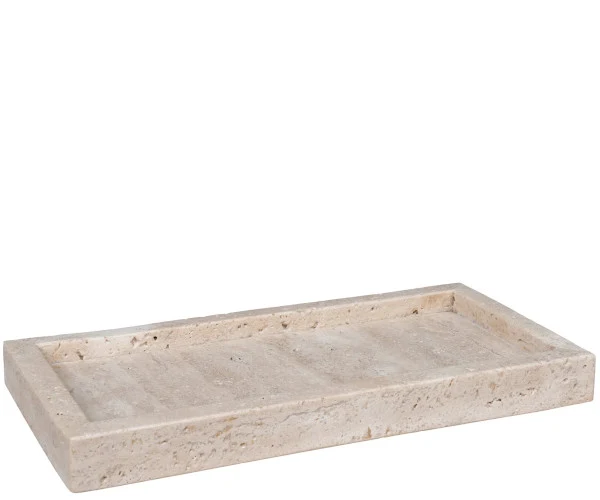 Travertin bakke - taupe - 30,5x15