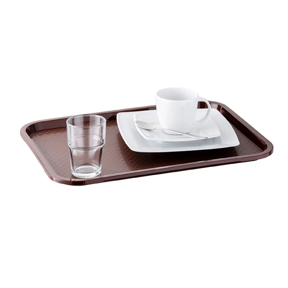 (6 stk.) STIV FOOD-bakke - Polypropylen - 410x305mm - Brun