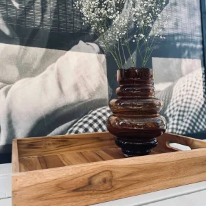 Bakke med håndtag - Teak