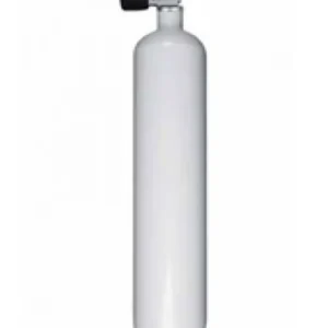 Dykkerflaske Rustfri 3 Liter 232 bar 114 mm med mono ventil