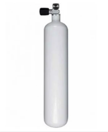 Dykkerflaske Rustfri 3 Liter 232 bar 114 mm med mono ventil