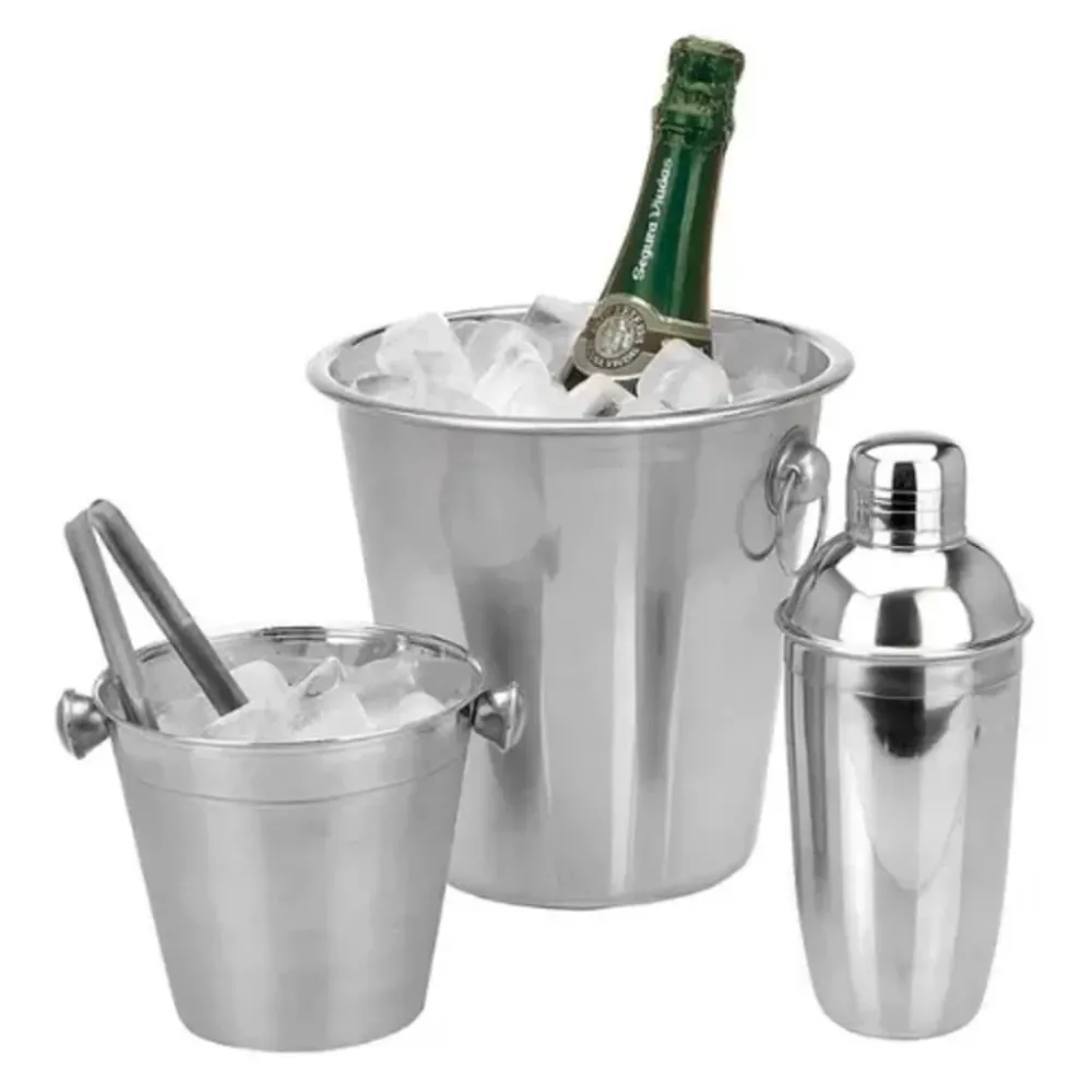Excellent Houseware - Barsæt 4 Dele. rustfrit hardened Shatterproof Guarantee