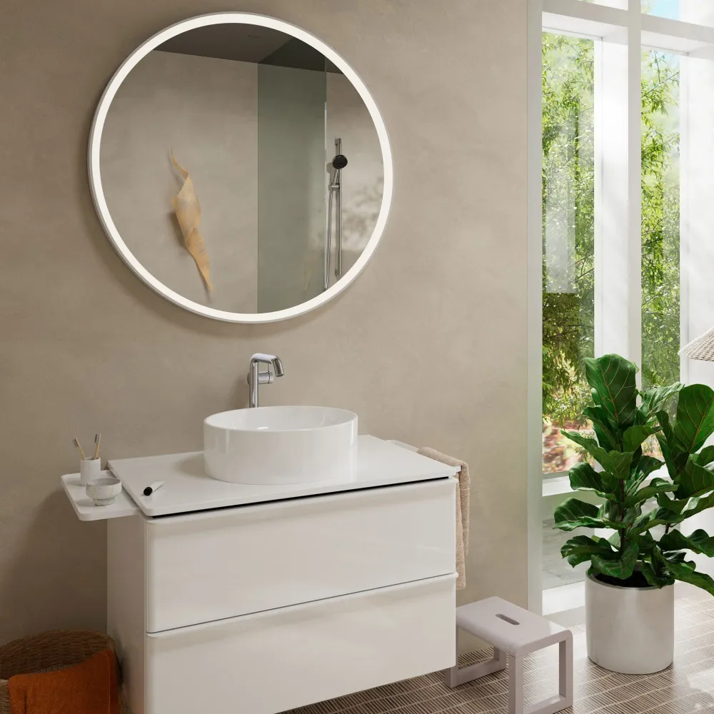 Hansgrohe Tecturis S 1-grebs håndvaskarmatur 240 Premium CoolStart med push-open bundventil – krom