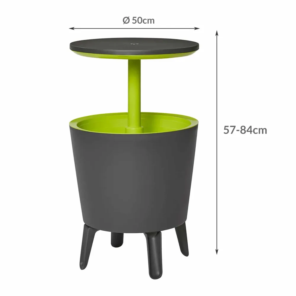 Keter drinks køler antracit/grøn Ø50cm 30L