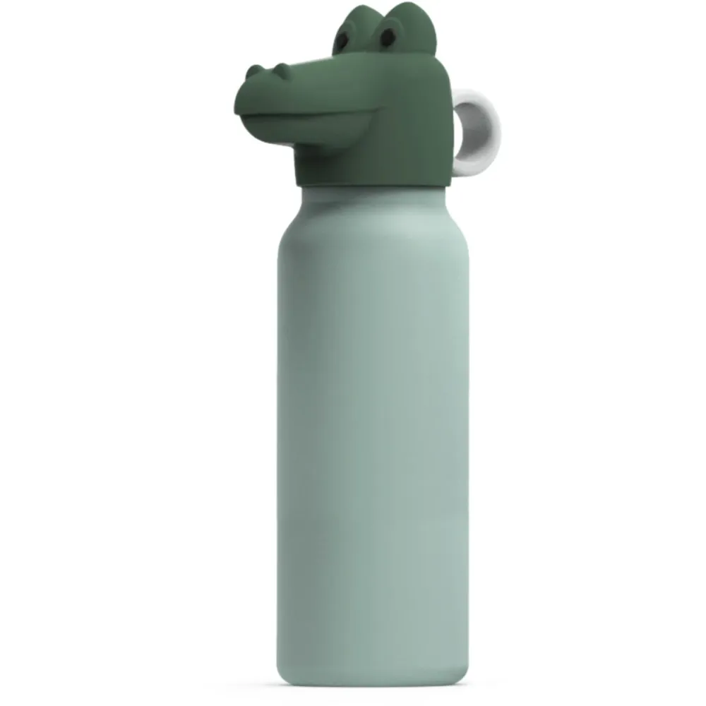 LIEWOOD Peppermint / Garden Forest Falk Water Flaske Med Crocodile Lid 350 Ml